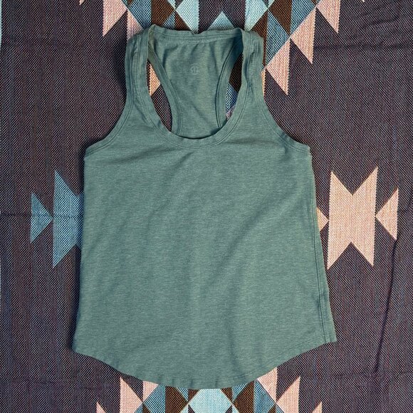 Lululemon Love Tank Top size 4 Heathered Medium Forest - Picture 2 of 5